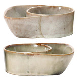 Stoneware Cracker and Soup Bowl