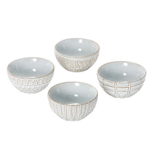 Debossed Stoneware Bowl
