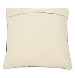 Square Cotton Pillow with Bird and Florals