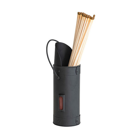 Metal Matchstick Holder with Handle
