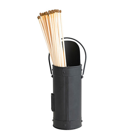 Metal Matchstick Holder with Handle