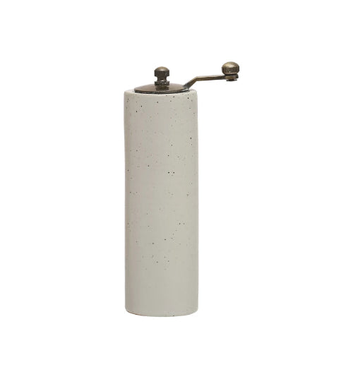 Stoneware Salt/Pepper Mill White