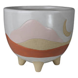 Desertscape Cachepot, Ceramic: Ceramic / Multi