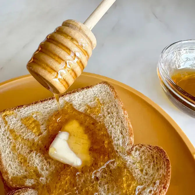 Honey Dipper Wooden W/Bee