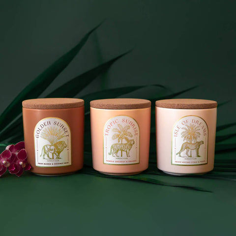 Golden Sunset Candle | Fresh Mango & Coconut Milk