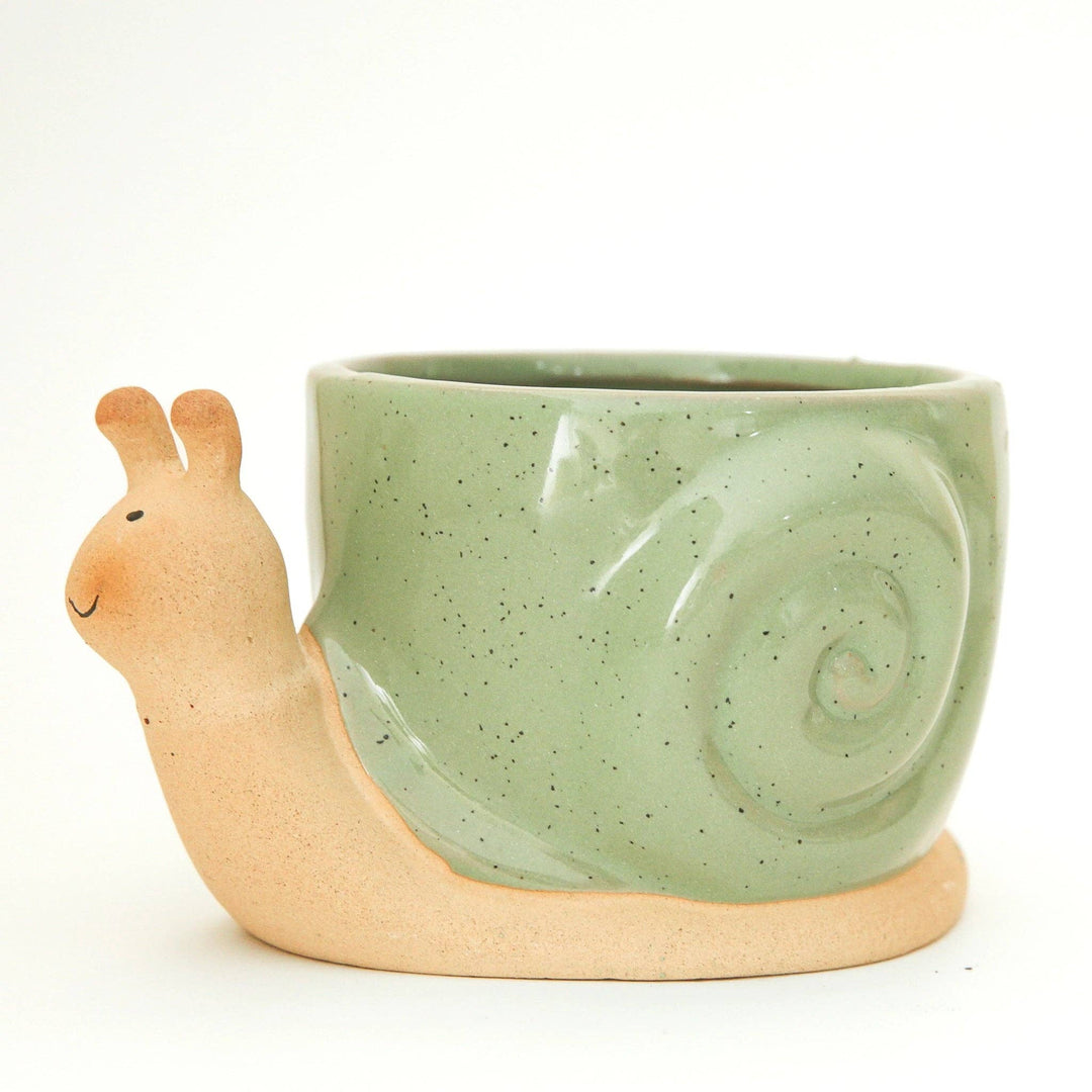 Snail Planter Lagoon Medium