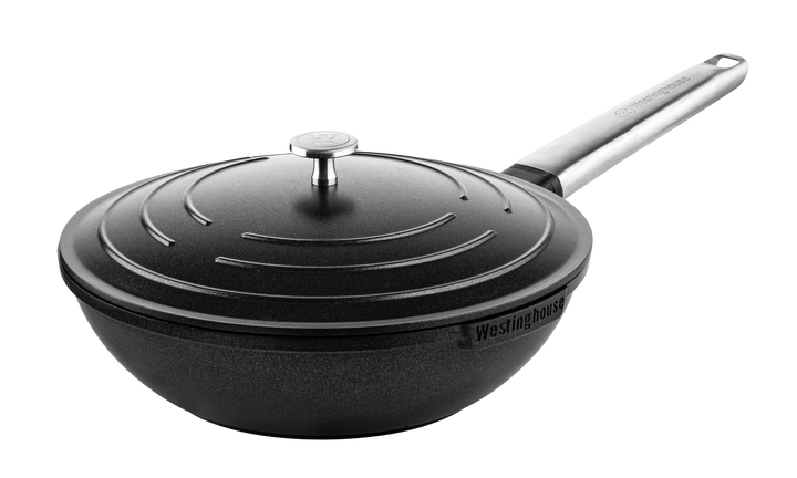 Westinghouse 11-Inch Wok with Lid - Performance Series: Blue