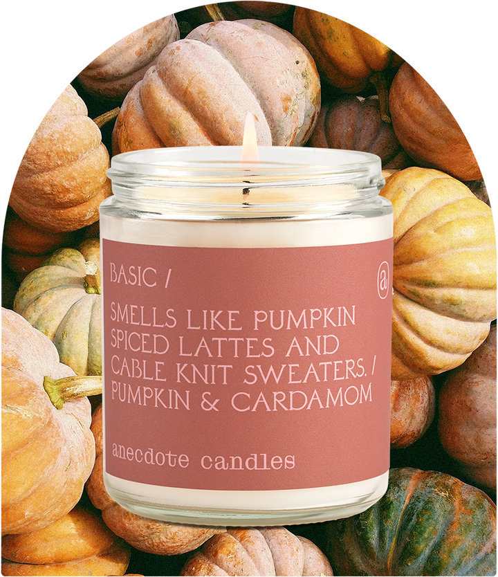 Basic (Pumpkin &amp; Cardamom) Glass Jar Candle