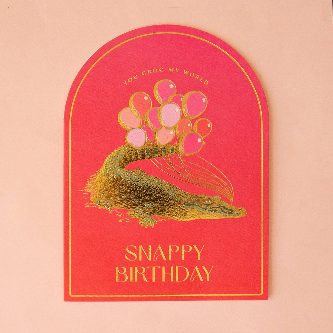 You Croc My World Birthday Card | Crocodile