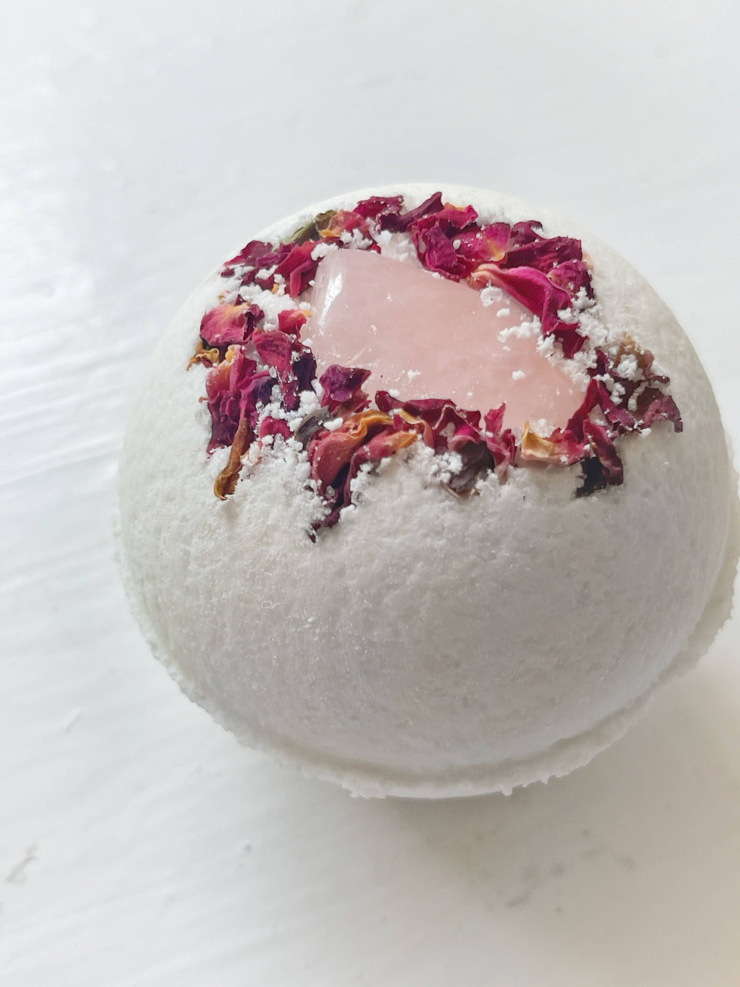 Rose Quartz &amp; Rose Bath Bomb: Medium
