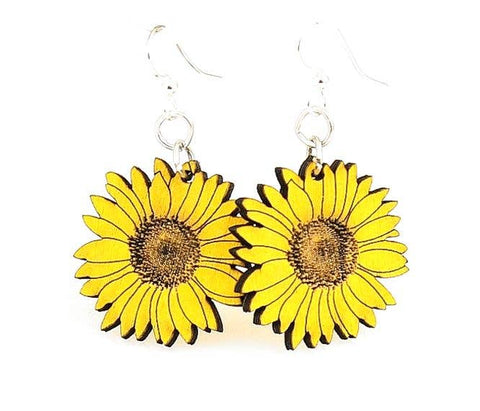 Detailed Sunflower Earrings
