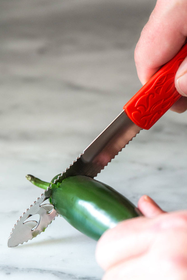 Outset Jalapeño Corer, Stainless Steel, 8"