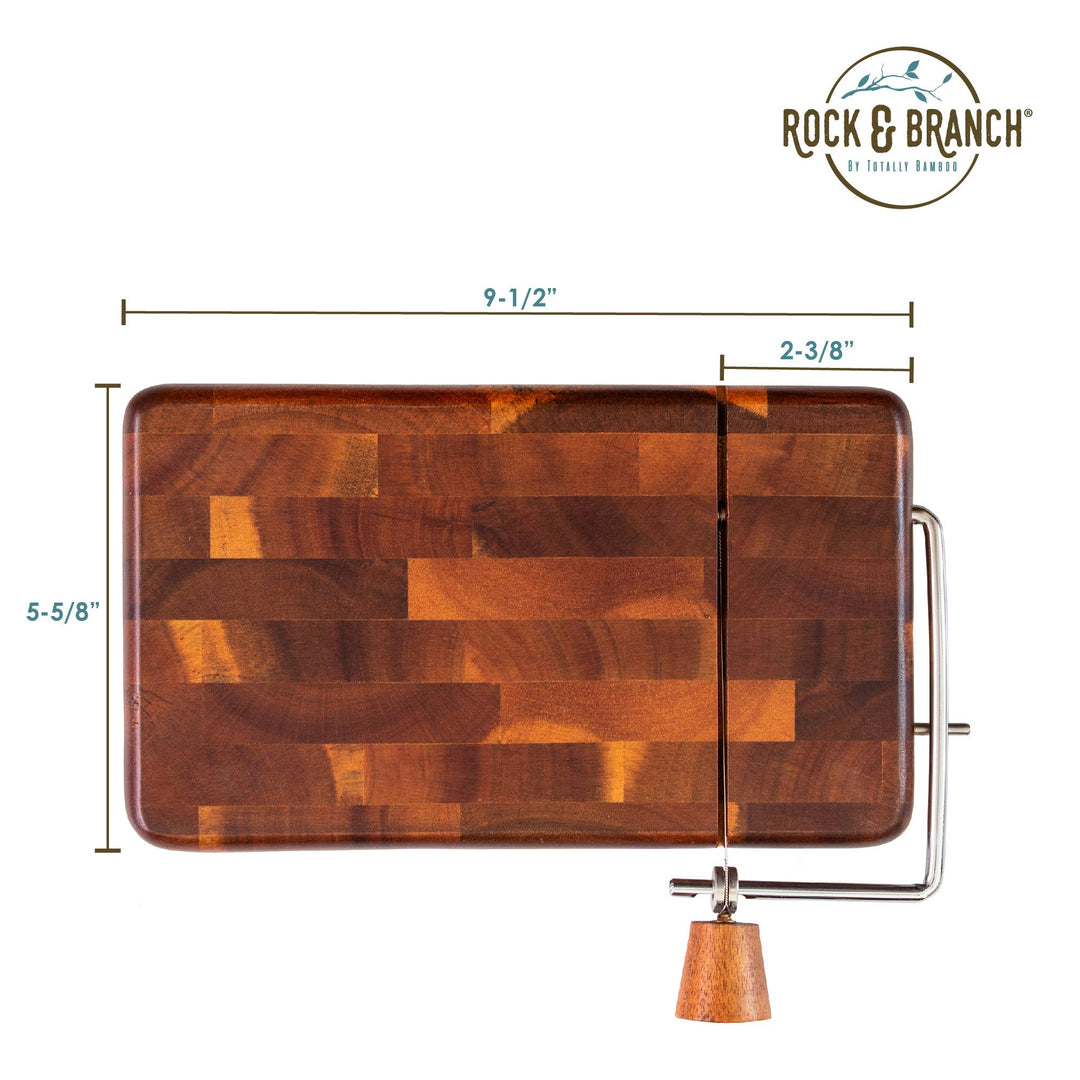 Rock &amp; Branch® Acacia Charcuterie Board with Cheese Slicer