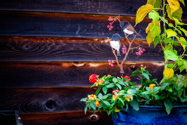 Chickadees &amp; Berries Pick -Painted