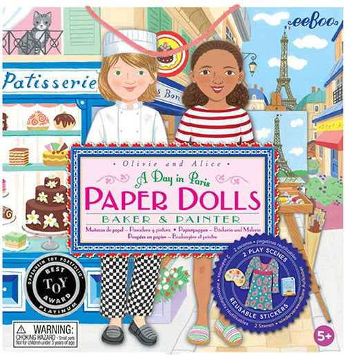 "A Day in Paris" Paper Dolls