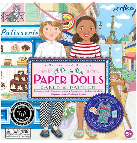 "A Day in Paris" Paper Dolls