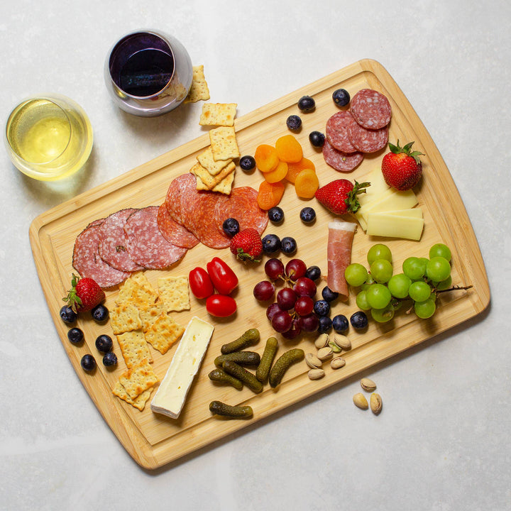 Malibu Groove Bamboo Cutting Board with Juice Groove