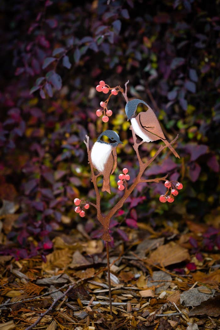Chickadees &amp; Berries Pick -Painted