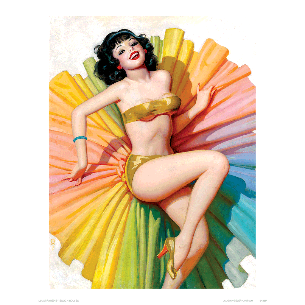 Rainbow Dancer - Pin Up Girls Print
