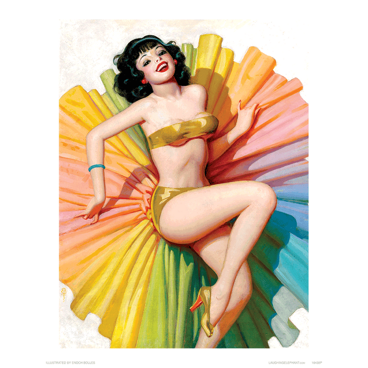 Rainbow Dancer - Pin Up Girls Print
