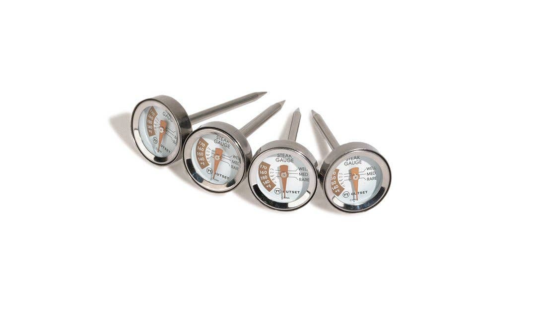 Outset Steak Thermometers, Set of 4, 2.25"
