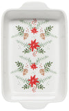 Poinsettia Christmas Baking Dish