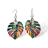 Monstera Leaf Earrings