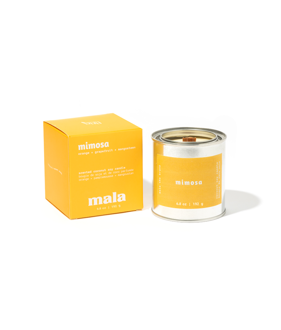 Mimosa | Coconut-Soy Wax Candle : Mini Cotton Wick