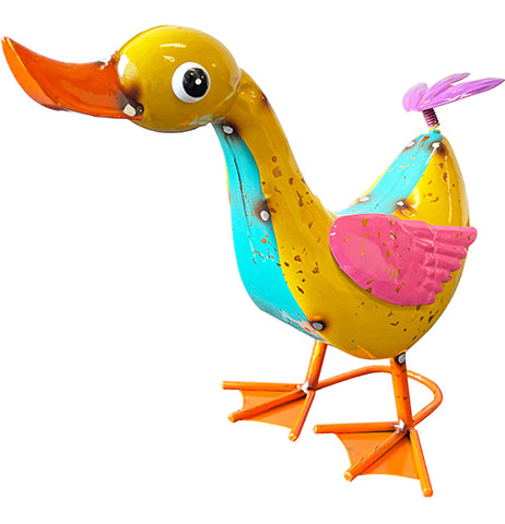 Colorful Metal Duck Statue