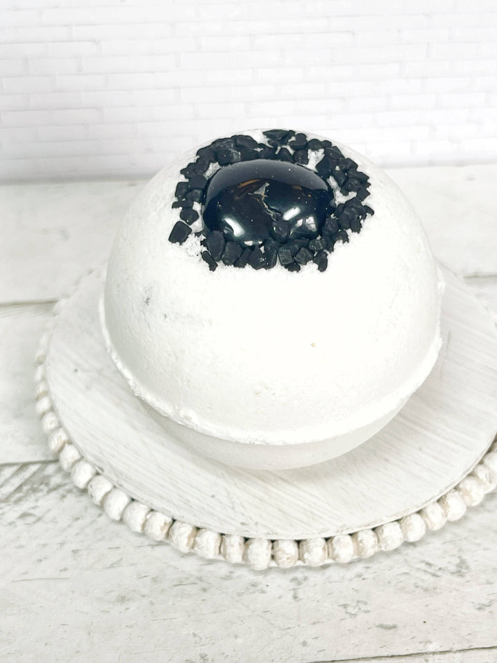 Obsidian &amp; Black Lava Salt Bath Bomb: Medium