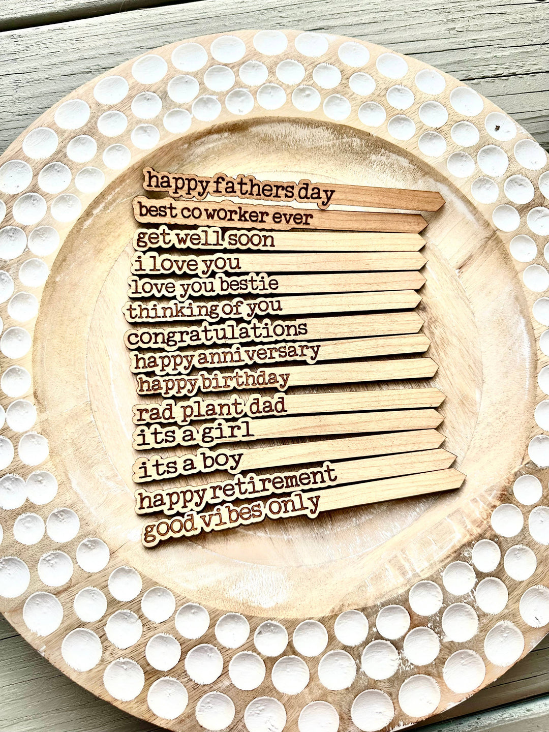 Everyday Plant Sticks/Signs: Happy Birthday