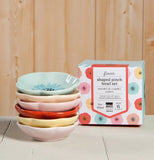 Flower Shaped Pinch Bowl Set