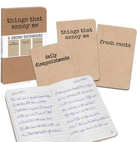 Grump Notebooks (Set of 3)