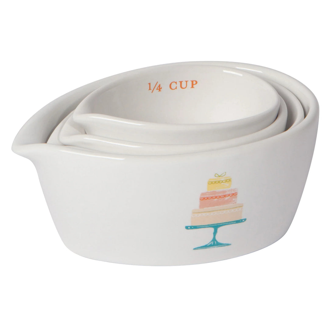 Set of 4 Cake Walk Measuring Cups