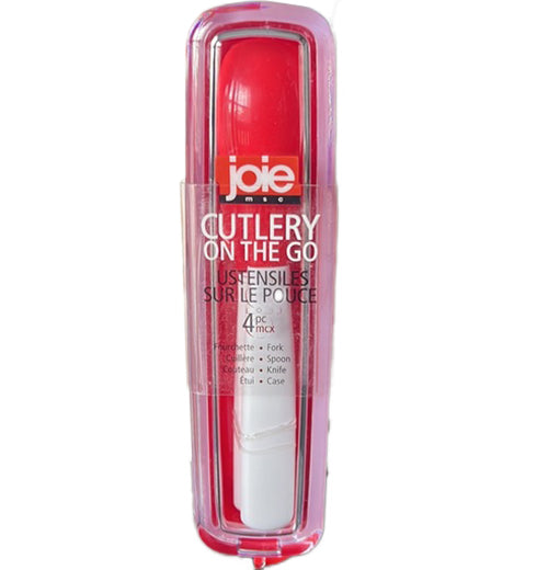 Red Cutlery on the Go Silverware