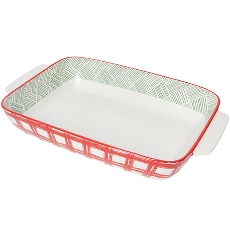 Basketweave Baking Dish