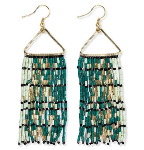 Patricia Mixed Luxe Bead Gradient Fringe Earrings