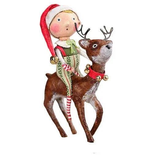 Run Run Reindeer Figurine