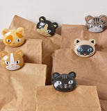 Set of 6 Cat Bag Clips