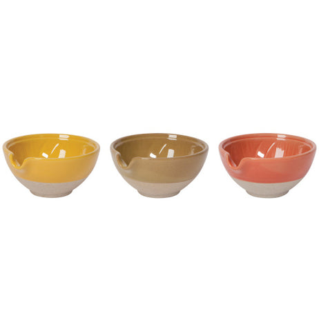 Set of 3 Solar Mini Spout Bowls