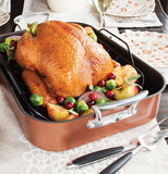 Extra Large Copper Roaster With Rack