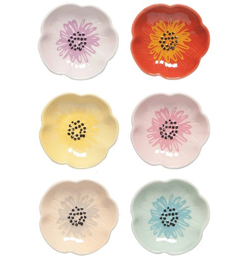 Flower Shaped Pinch Bowl Set