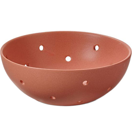 Coral Matte Berry Strainer