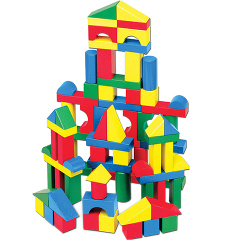 100 Piece Wood Blocks Set