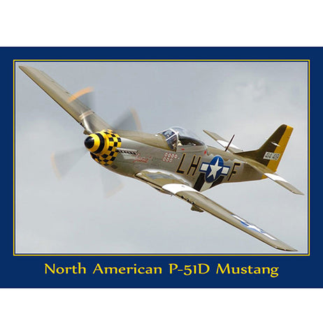 P-51D Mustang Tin Sign