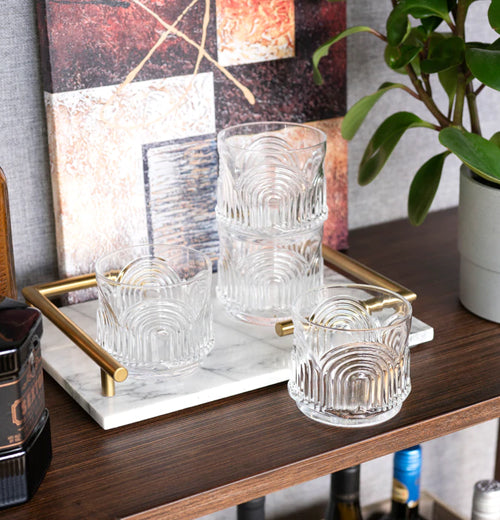 "Beau" Lowball Tumblers (Set of 4)