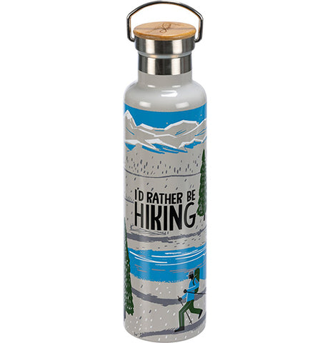 I'd Rather Be Hiking Insulated Bottle