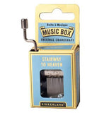 Stairway to heaven music box in it's yellow and blue package.