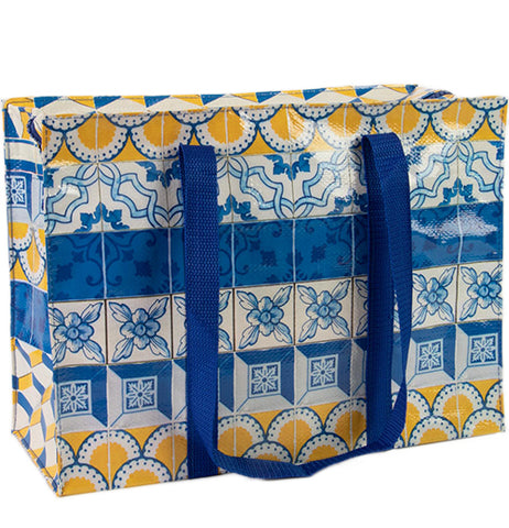 Painted Tiles Shoulder Tote