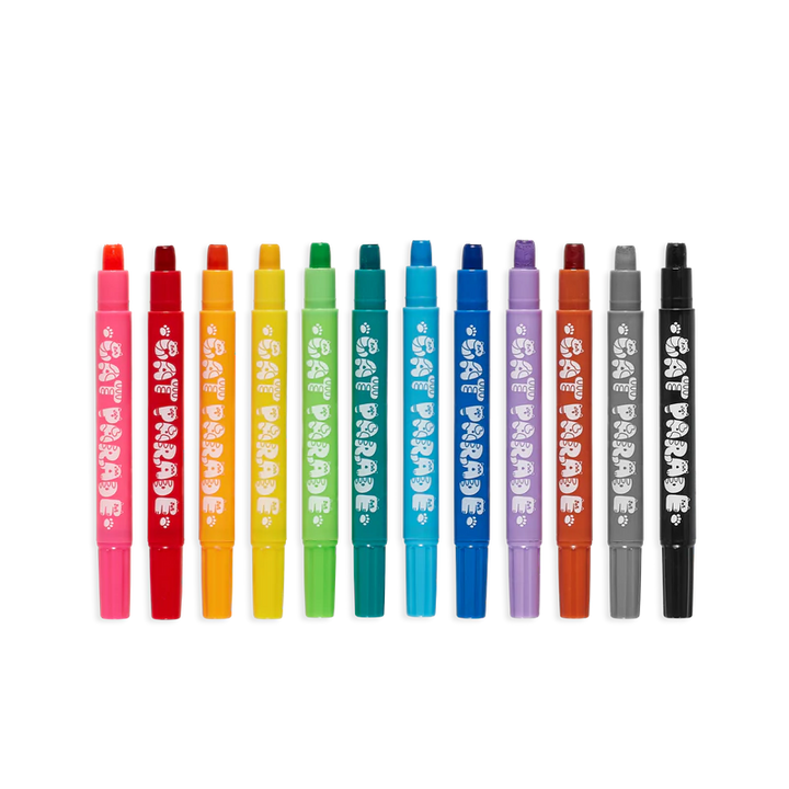 Cat Parade Gel Crayons (Set of 12)